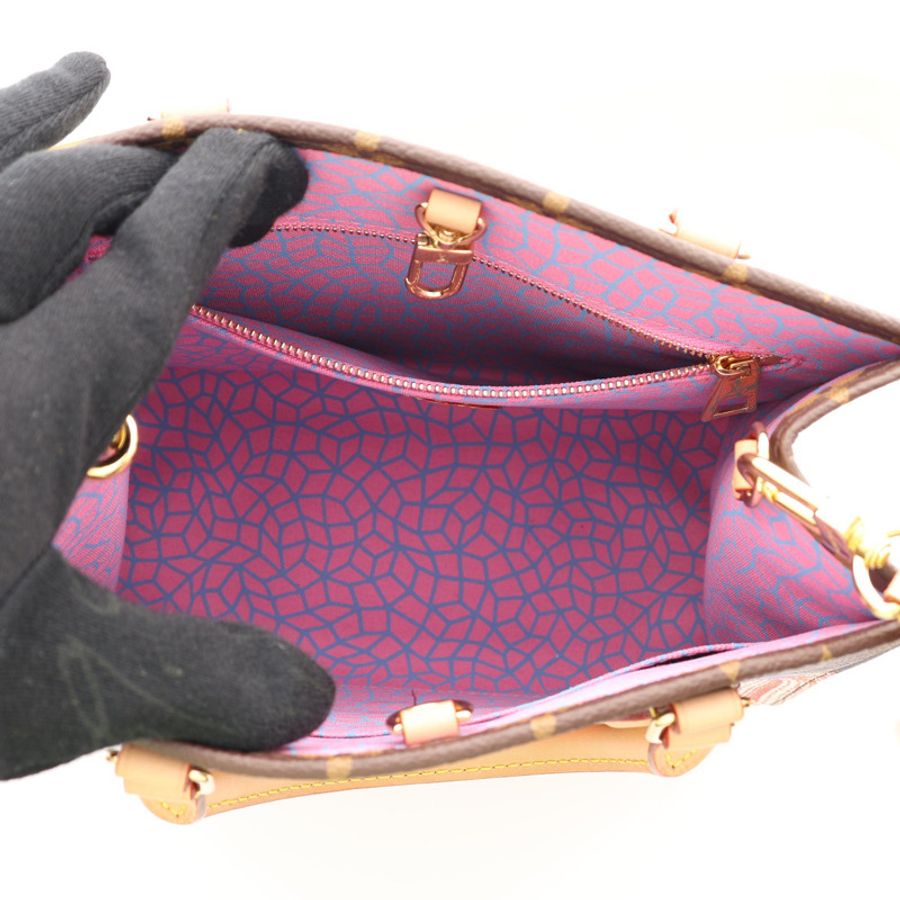 棕色 原花帆布 X YK Pumpkin Onthego PM 兩用包【LOUIS VUITTON LV 路易威登】 M46467-2
