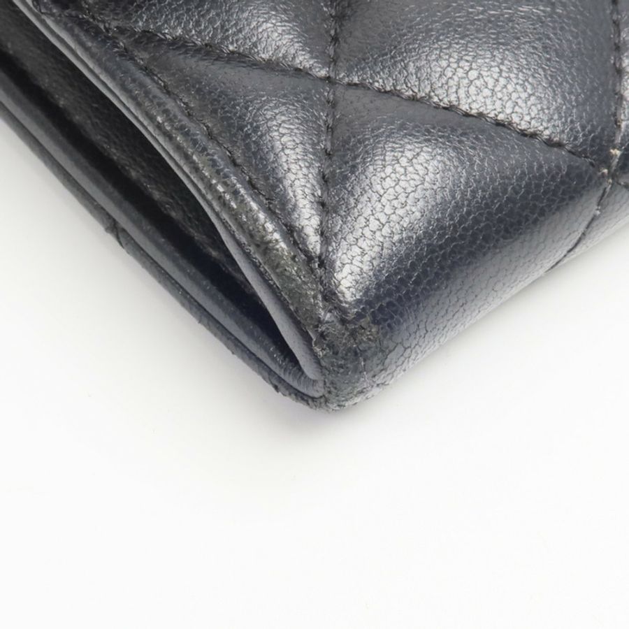 CHANEL 羊皮皮革Long Wallet長錢包-13