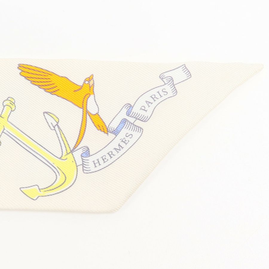 HERMES 絲質Twilly絲巾-4