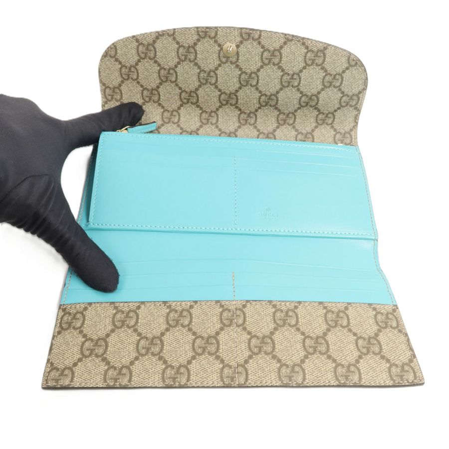 GUCCI 塗層帆布Long Wallet長錢包-7