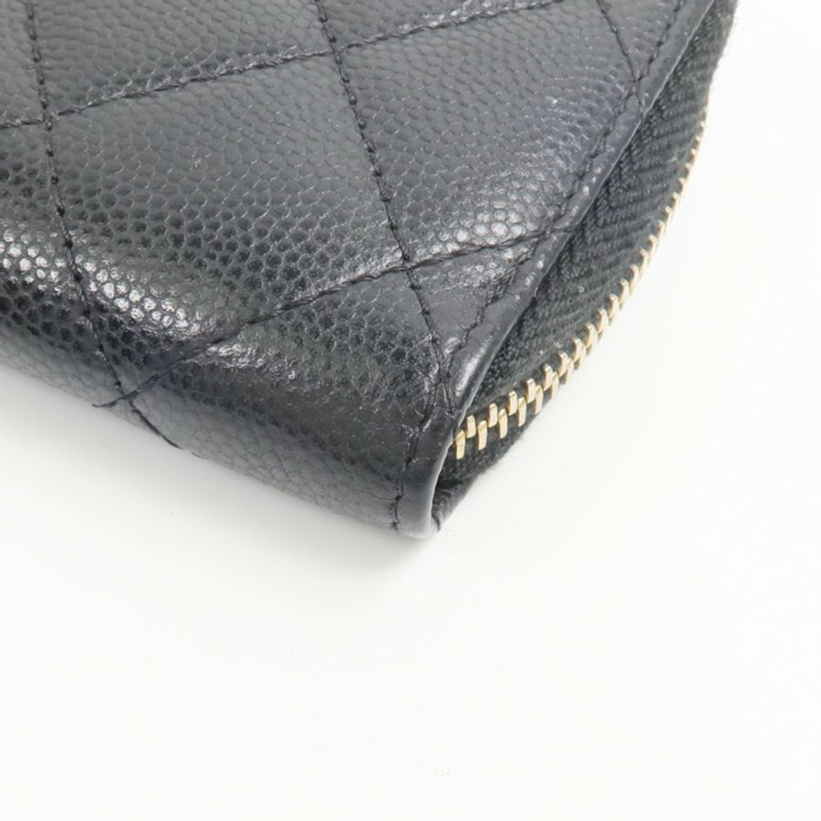 CHANEL 牛皮皮革Coin&Key Holder鎖匙包-13