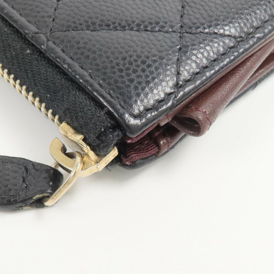 CHANEL 牛皮皮革Coin&Key Holder鎖匙包-16