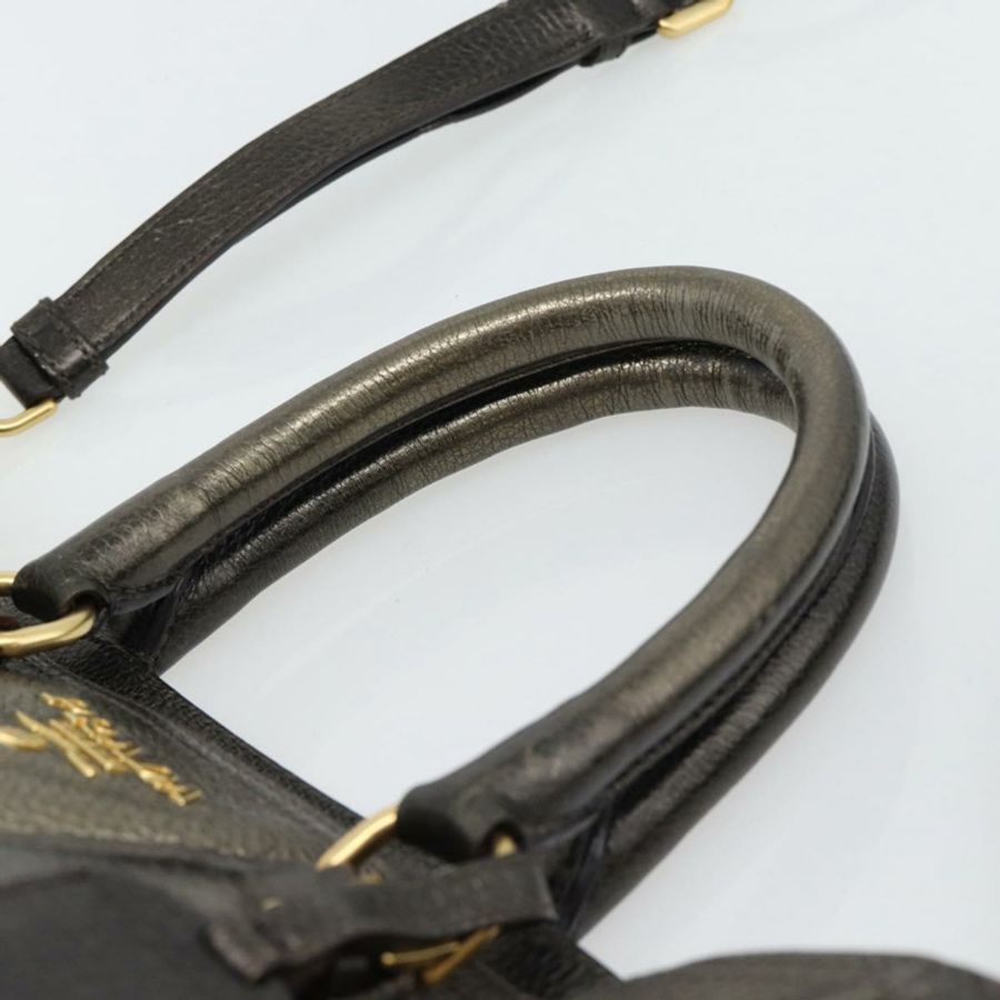 【日本直送】PRADA 皮革雙肩包 金色 正品 182095-7