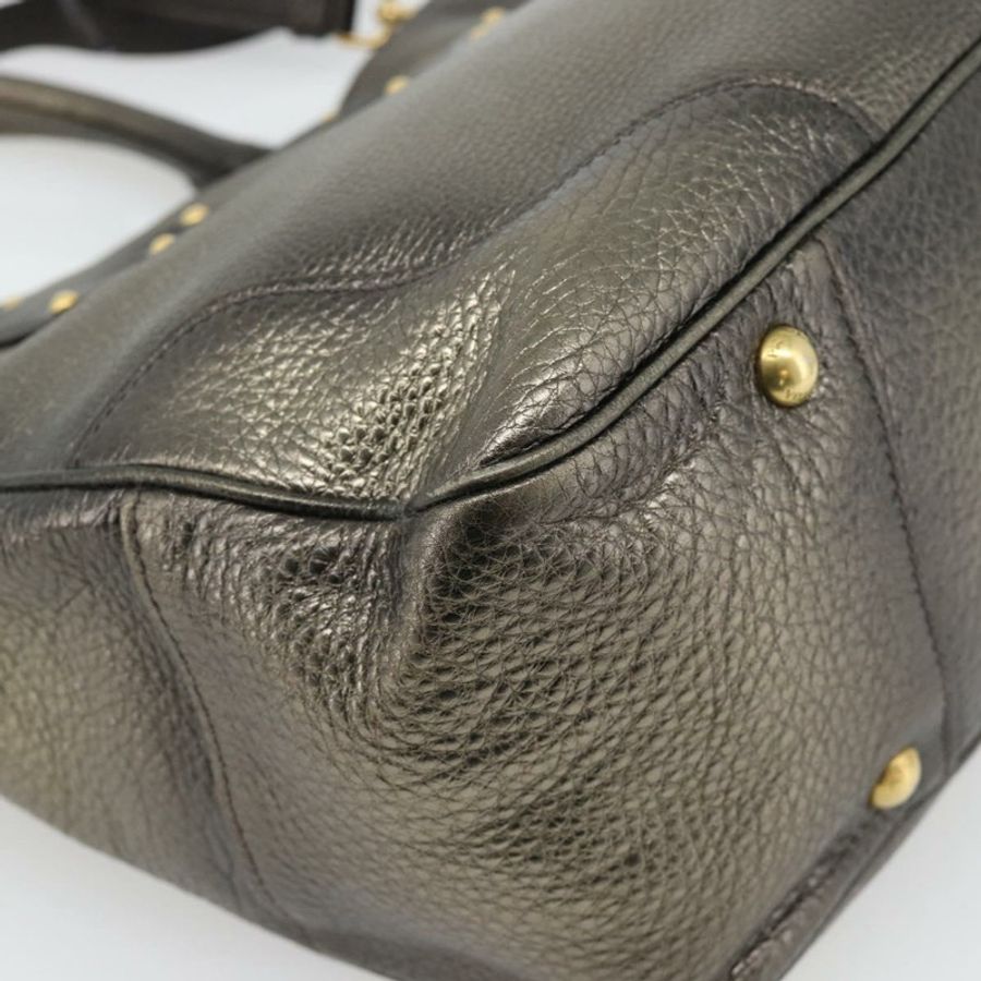 【日本直送】PRADA 皮革雙肩包 金色 正品 182095-17