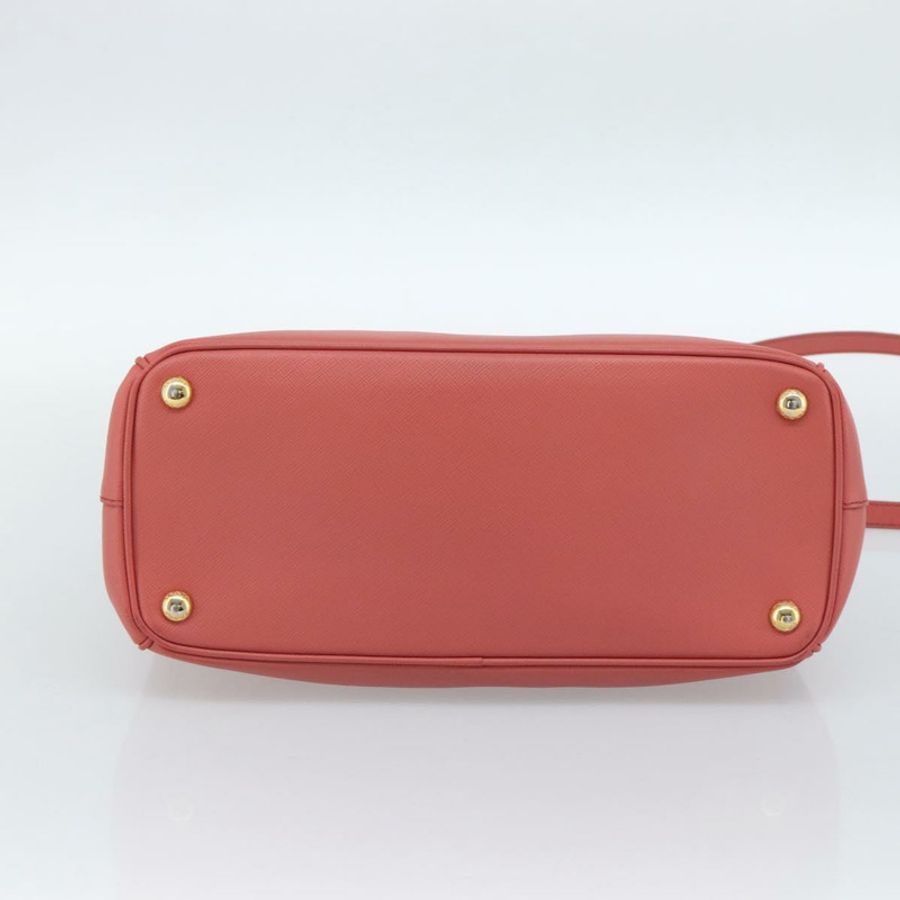【日本直送】PRADA Galleria 手提包，Saffiano 皮革，兩用，粉金配色，正品，貨號 183648V-4