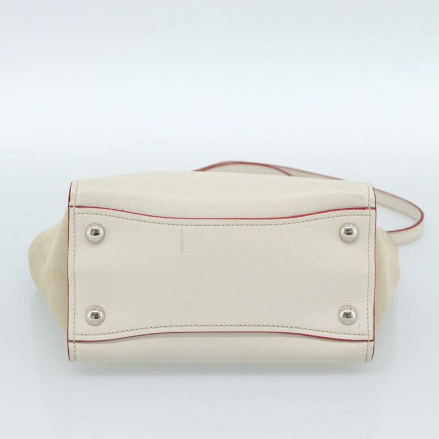 【日本直送】PRADA 手提包 皮革 兩用 白色 銀色 正品 183712M-4