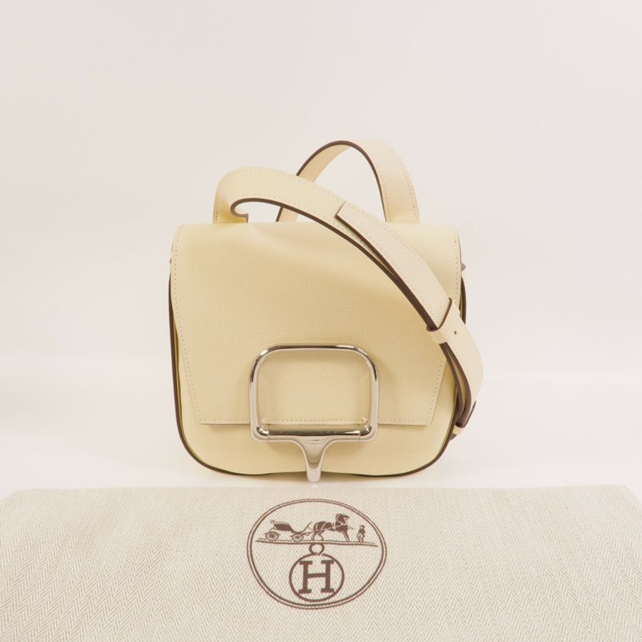 HERMES Epsom皮革Della Cavalleria Mini肩背袋Nata-9