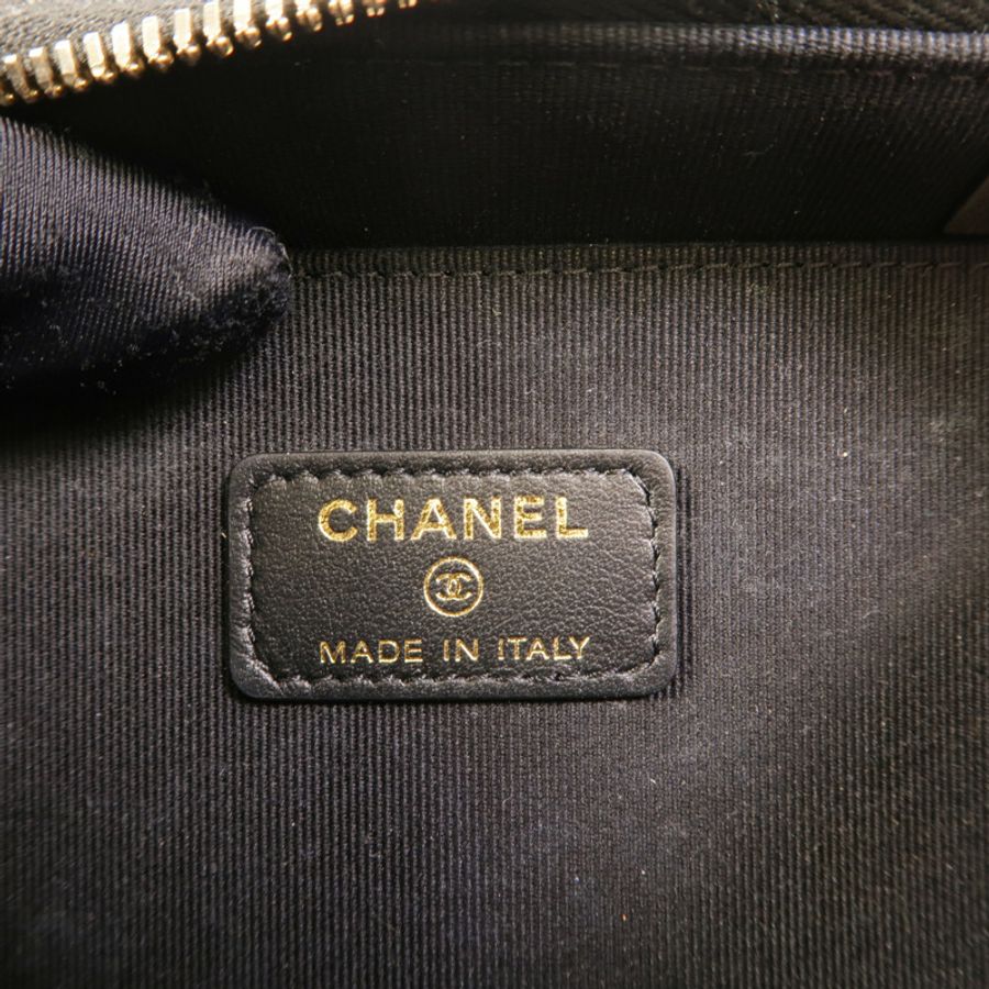 CHANEL 牛皮皮革Vanity Case手挽肩背兩用袋-7