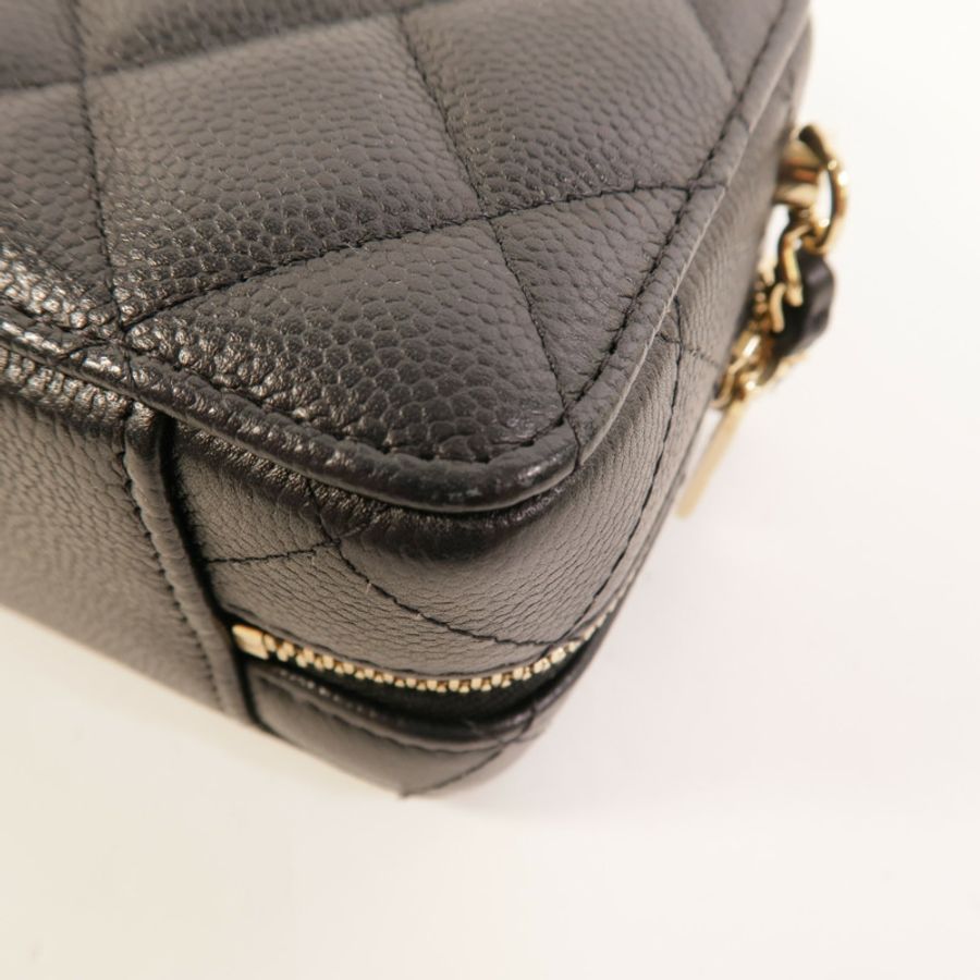 CHANEL 牛皮皮革Vanity Case手挽肩背兩用袋-11