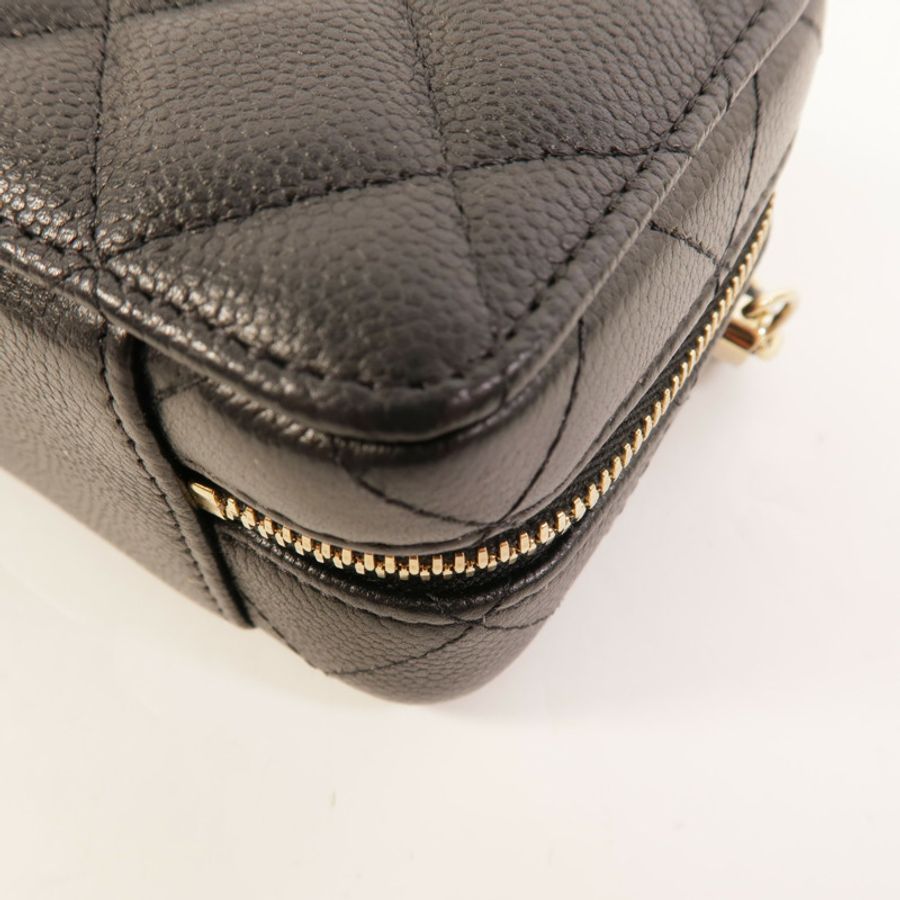CHANEL 牛皮皮革Vanity Case手挽肩背兩用袋-12