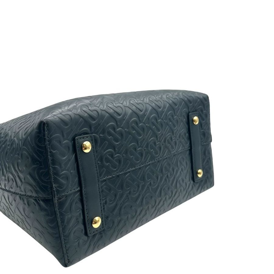 【美收精品】BURBERRY  深綠色手提包  C-595【隔月月中將轉賣至日本 上架期限30天】-4