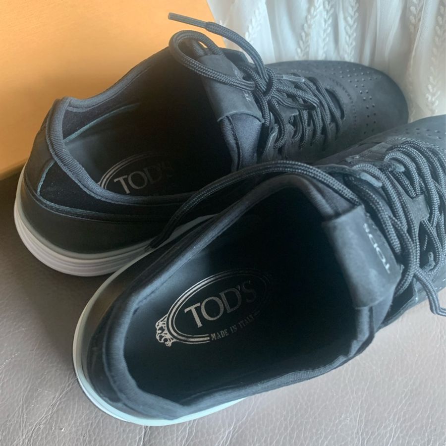 全新 tods 黑色休閒運動鞋 球鞋 休閒鞋 男裝 size 9-7