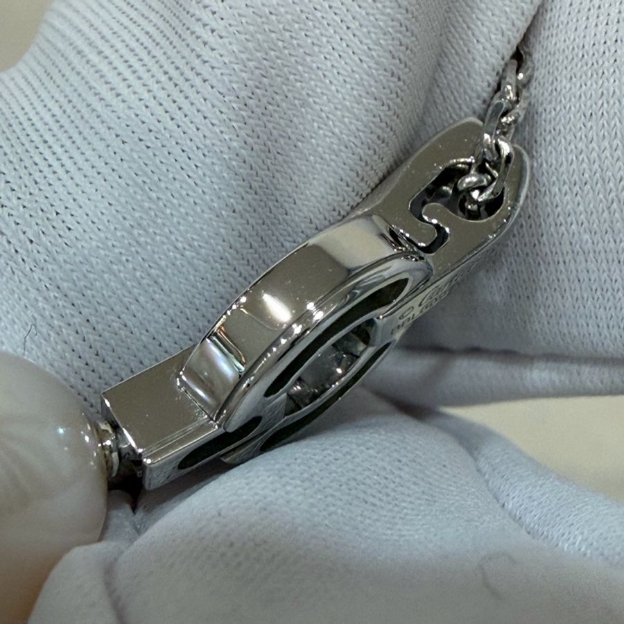 Cartier 卡地亞 750 HIMALIA 0.25CT 珍珠 鑽石 白K金 項鍊 鑽圈-13