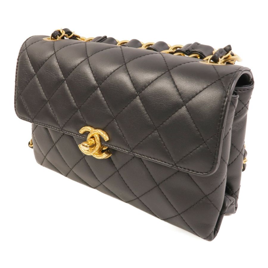 CHANEL 牛皮皮革Chain Shoulder肩背袋-2