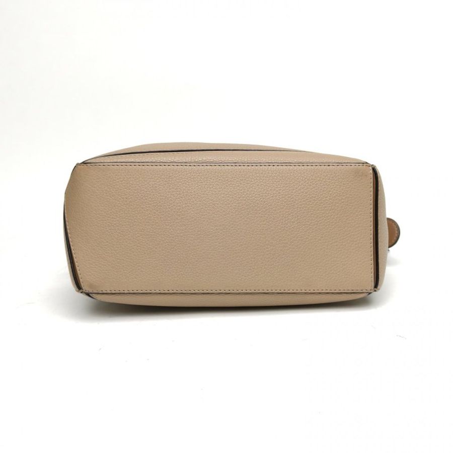 LOEWE Puzzle24幾何包小號棕色牛皮肩背包-4
