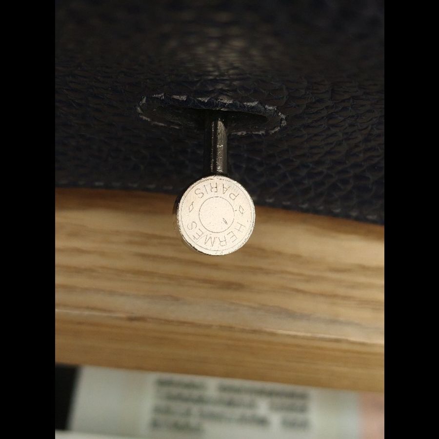 Hermes Lindy 30 午夜藍銀扣-12