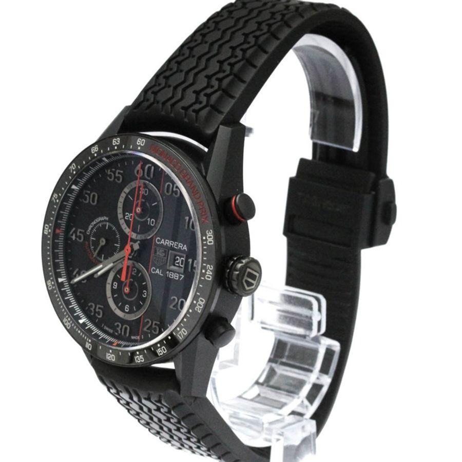 TAG HEUER 豪雅卡萊拉系列摩納哥大獎賽計時鈦金腕錶 CAR2A83-1