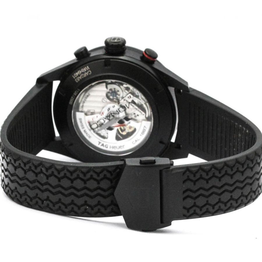 TAG HEUER 豪雅卡萊拉系列摩納哥大獎賽計時鈦金腕錶 CAR2A83-4