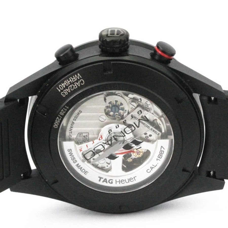 TAG HEUER 豪雅卡萊拉系列摩納哥大獎賽計時鈦金腕錶 CAR2A83-5