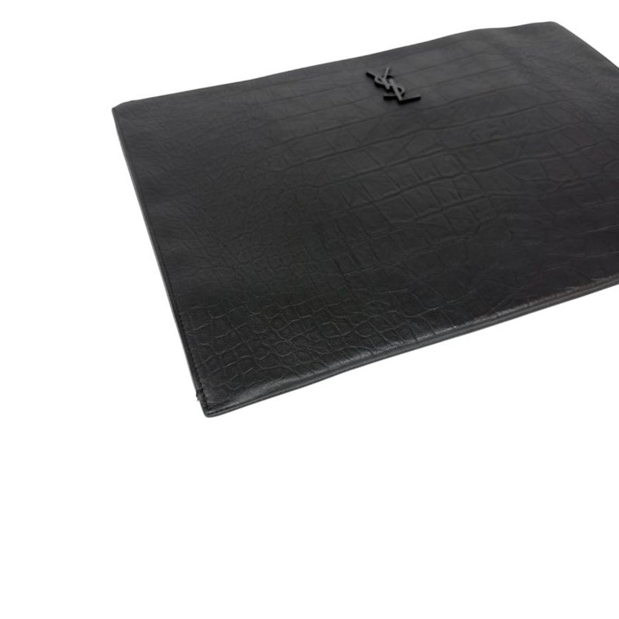 SAINT LAURENT YSL 鱷魚皮壓紋 手包-8