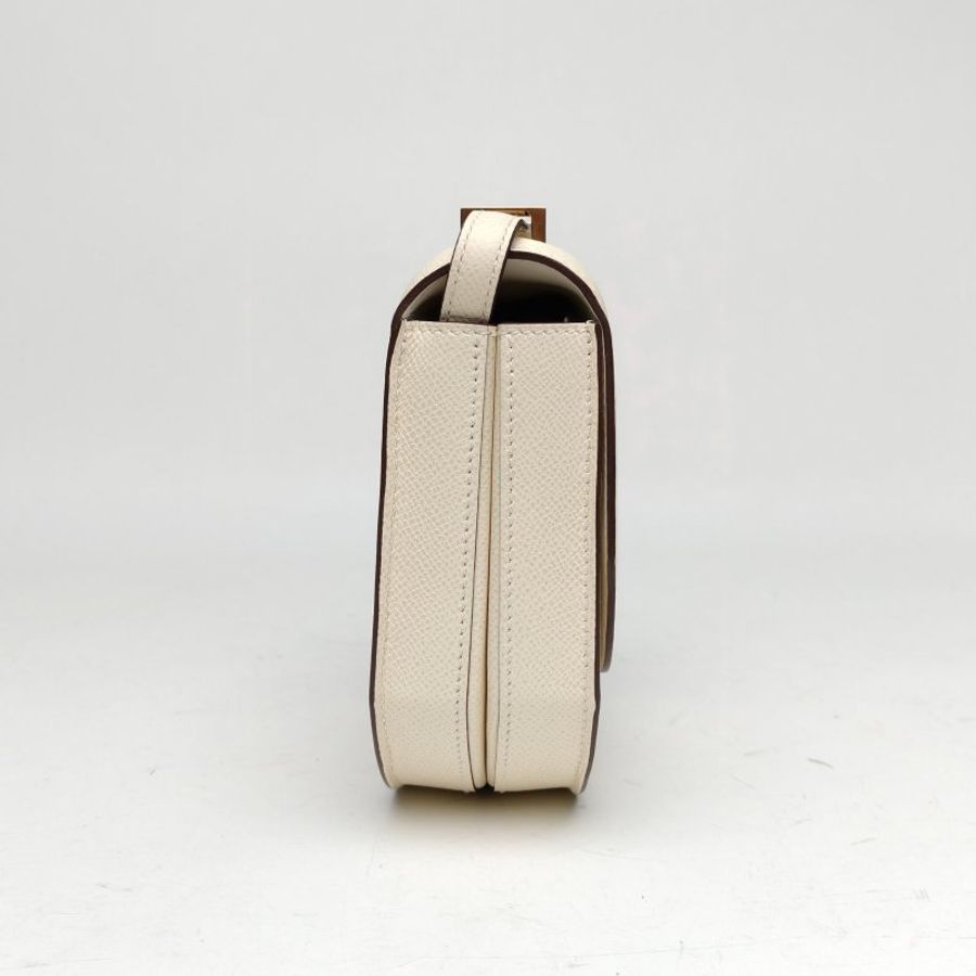 HERMES Mosaique馬賽克小號17奶油白Epsom皮Z刻金扣肩背包-3