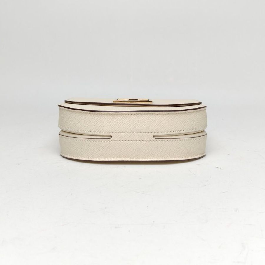 HERMES Mosaique馬賽克小號17奶油白Epsom皮Z刻金扣肩背包-4