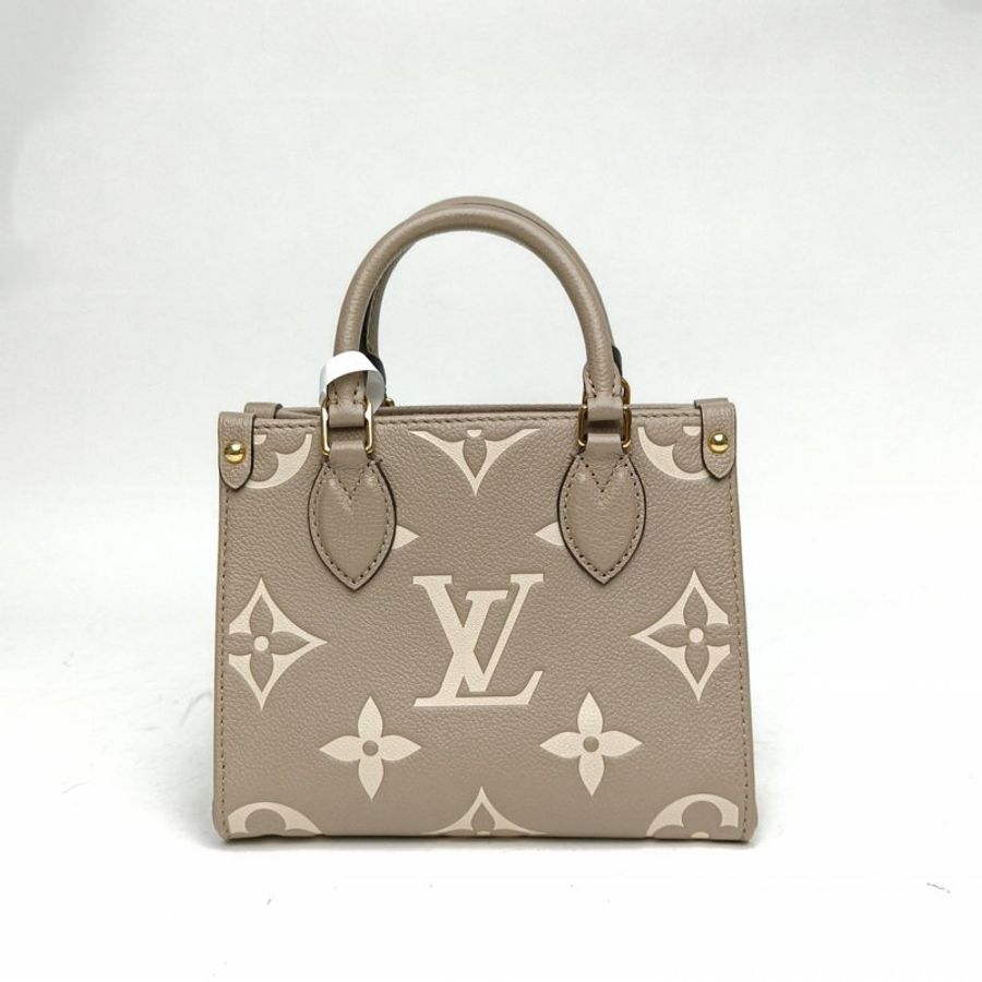 LOUIS VUITTON OnthegoBB大象灰牛皮晶片大Logo印花肩背包-2