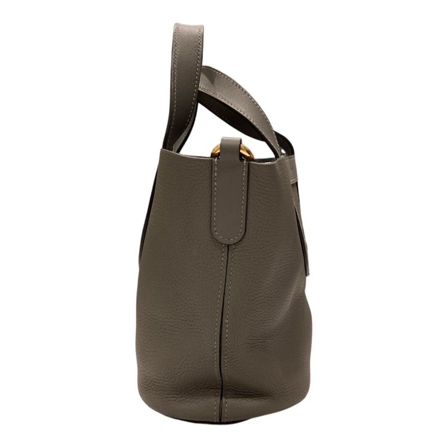 HERMES 愛馬仕 In-The-Loop 18 灰 金釦-3