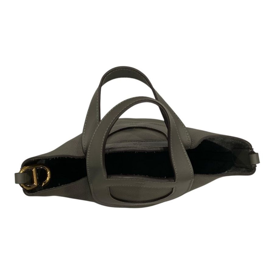 HERMES 愛馬仕 In-The-Loop 18 灰 金釦-4