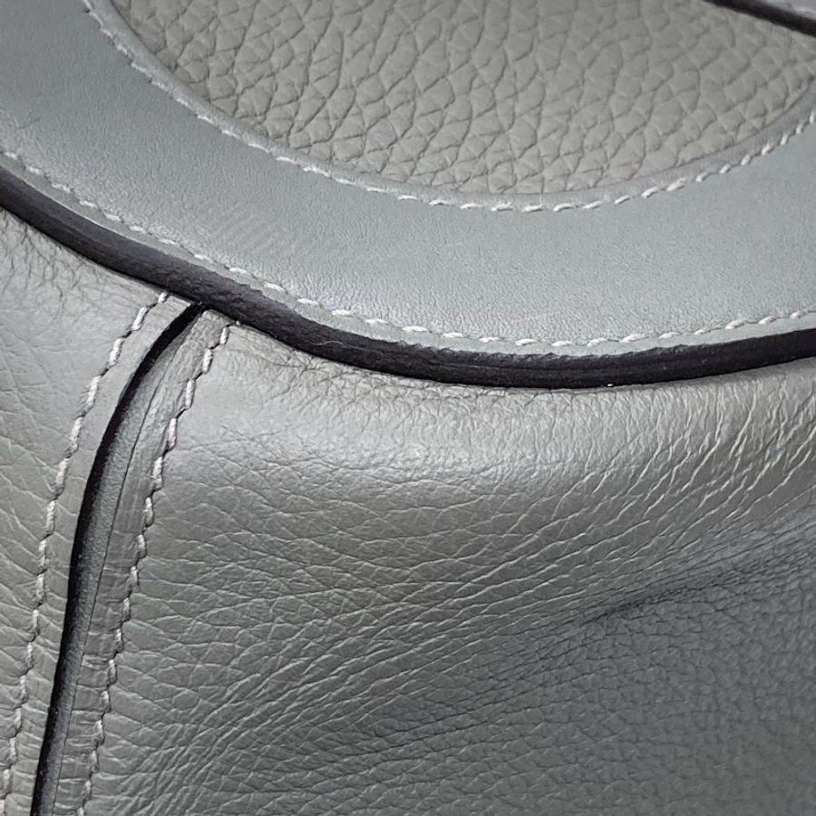 HERMES 愛馬仕 In-The-Loop 18 灰 金釦-12