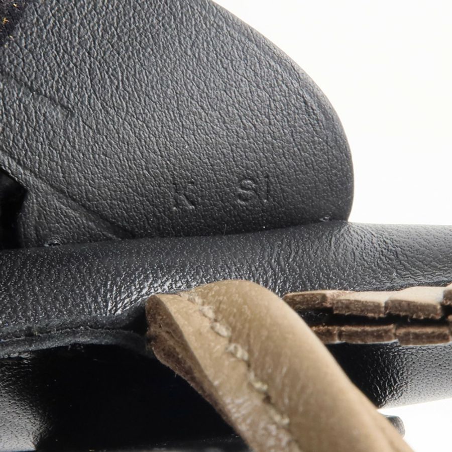 HERMES Milo/Swift皮革Rodeo Pegase MM掛飾Noir-4