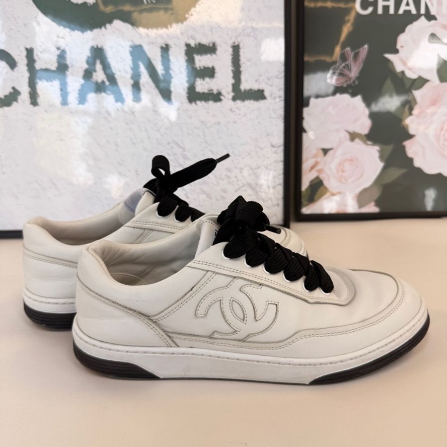 香奈兒/Chanel 運動鞋 小牛皮 24P系列的熊貓配色尺碼38-3