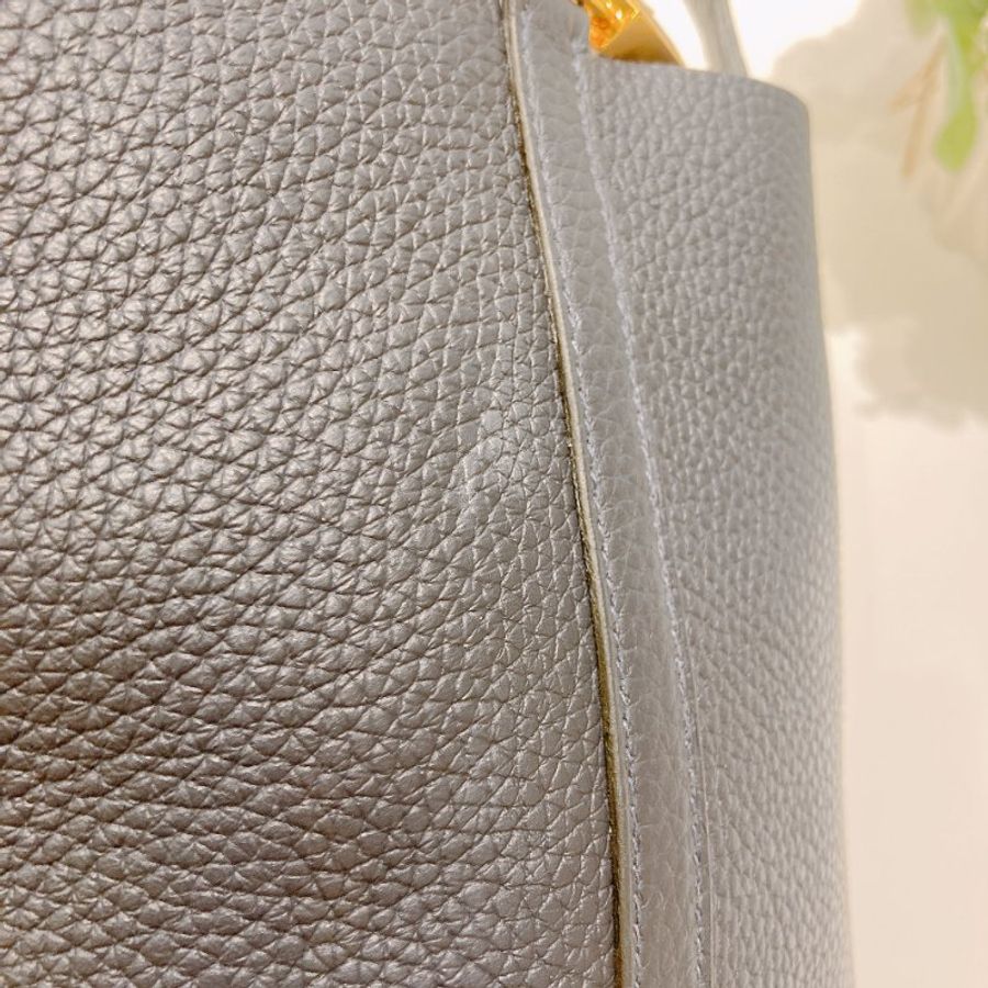 TW4879	Hermes 愛馬仕中號菜籃子手提包包 Picotin Lock 22 Togo Bleu Nuit x GHW Stamp Z-23