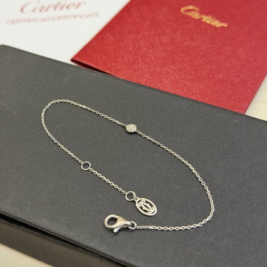 Cartier D'AMOUR手鏈 迷你款 白金-2