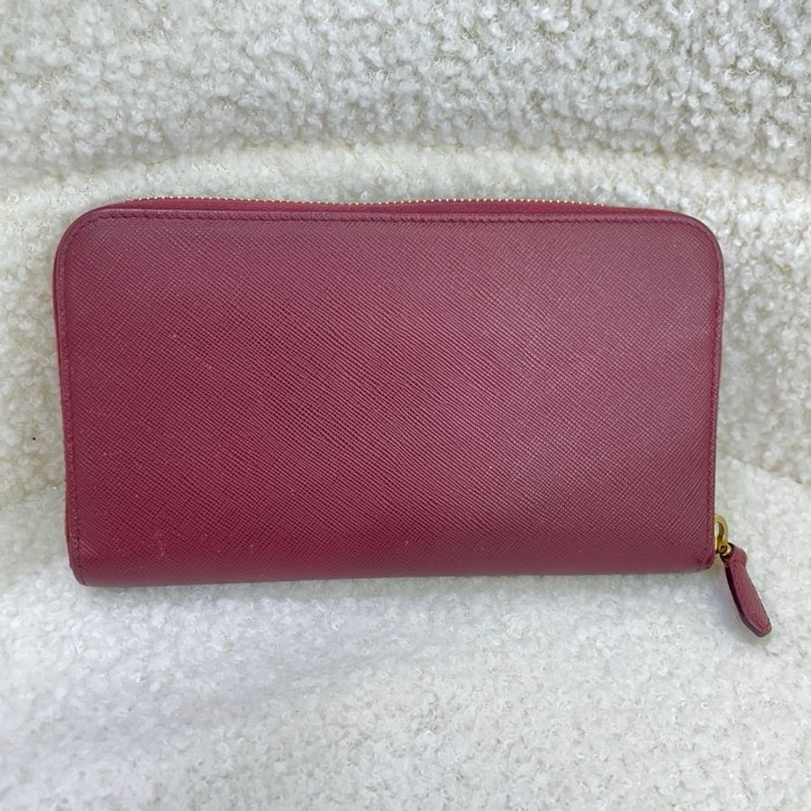 Prada/普拉達 長款錢包 紅色-11