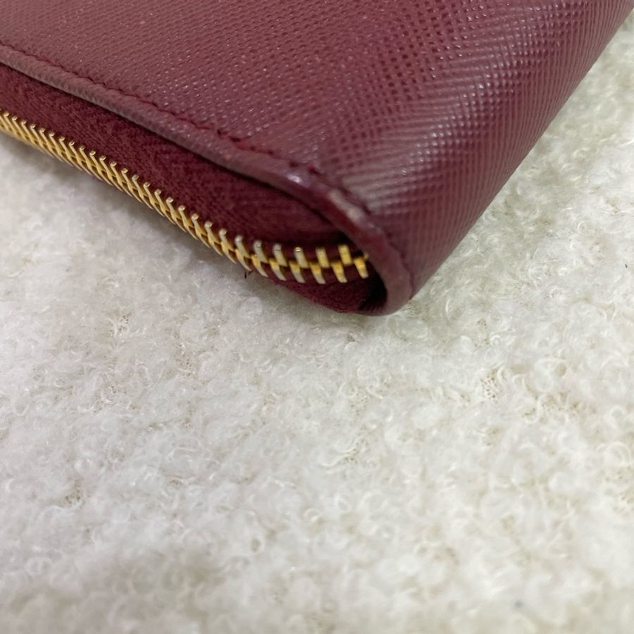 Prada/普拉達 長款錢包 紅色-12