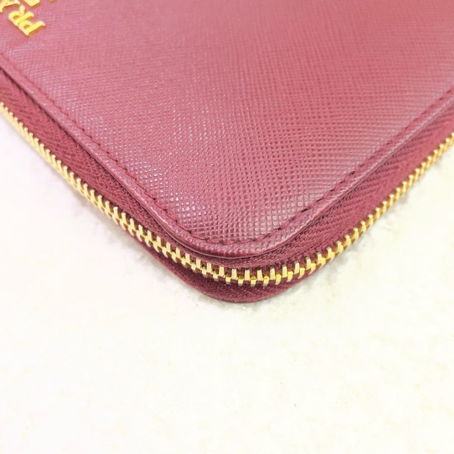 Prada/普拉達 長款錢包 紅色-17