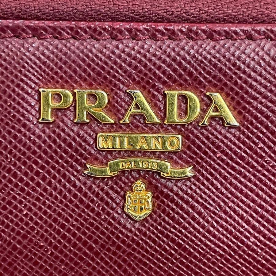 Prada/普拉達 長款錢包 紅色-25