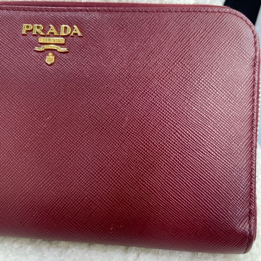 Prada/普拉達 長款錢包 紅色-29