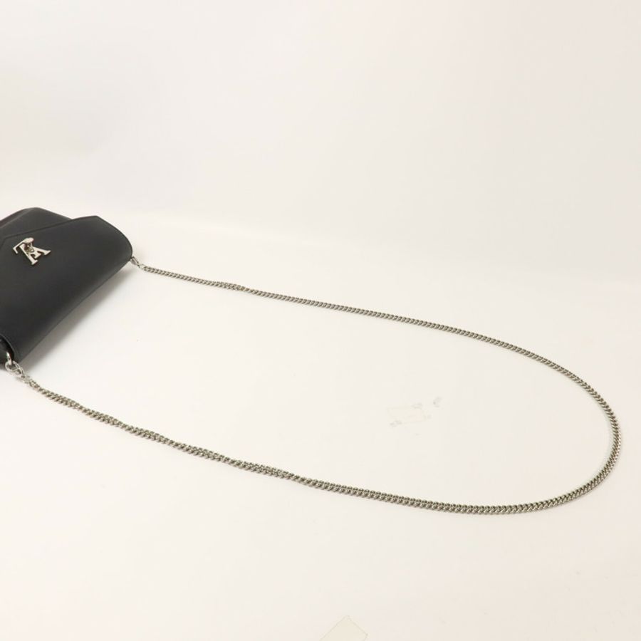 LOUIS VUITTON 牛皮皮革Mylockme Chain Pochette鏈帶肩背袋-7