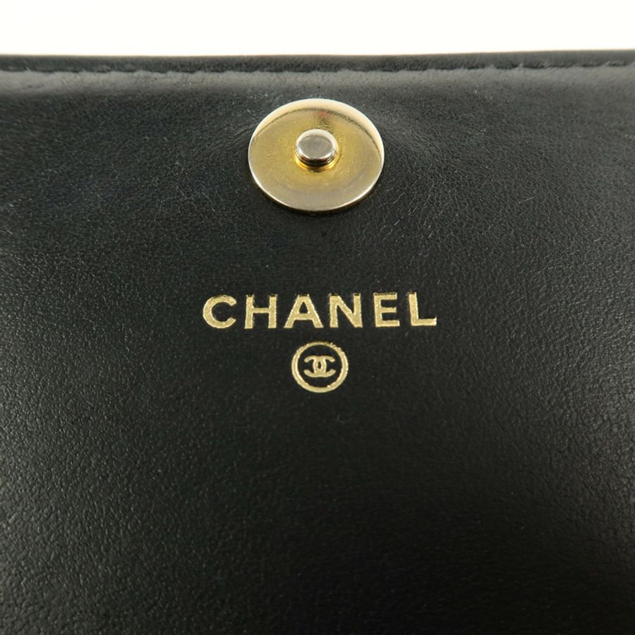 CHANEL 羊皮皮革Wallet On Chain鏈帶肩背袋-5
