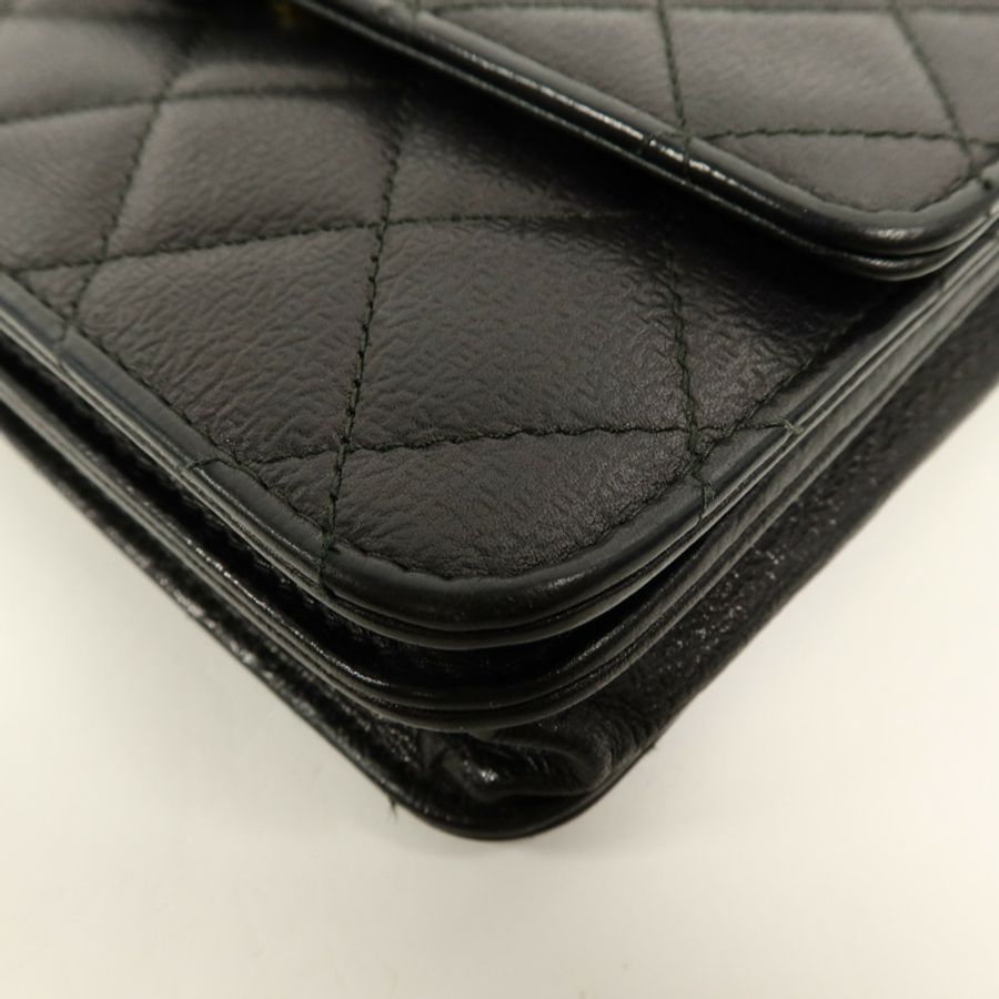 CHANEL 羊皮皮革Wallet On Chain鏈帶肩背袋-9