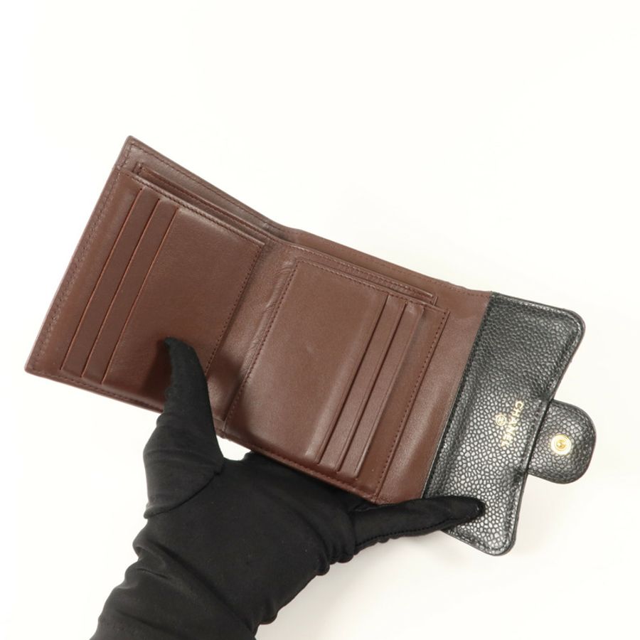 CHANEL 牛皮皮革Classic Small Flap Wallet錢包-4
