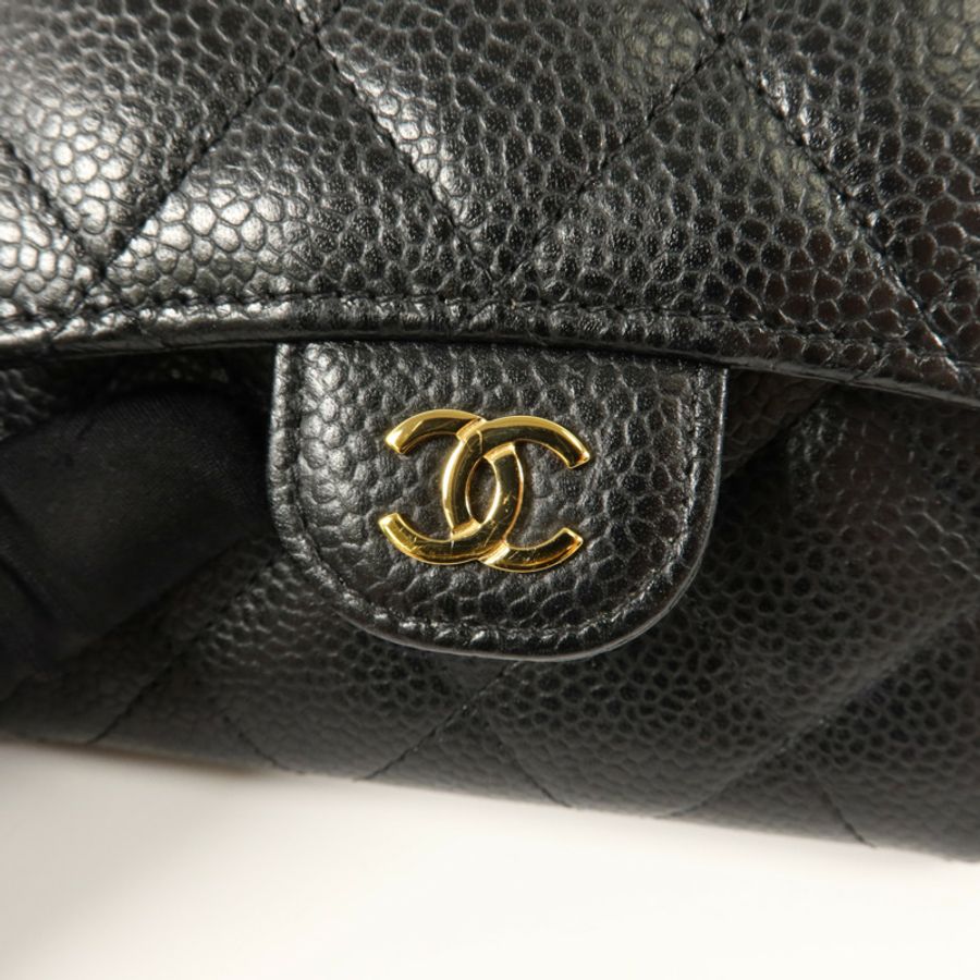 CHANEL 牛皮皮革Classic Small Flap Wallet錢包-9
