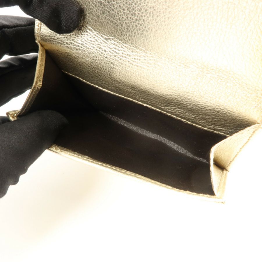 GUCCI 牛皮皮革Interlocking G W Hook Wallet錢包-6