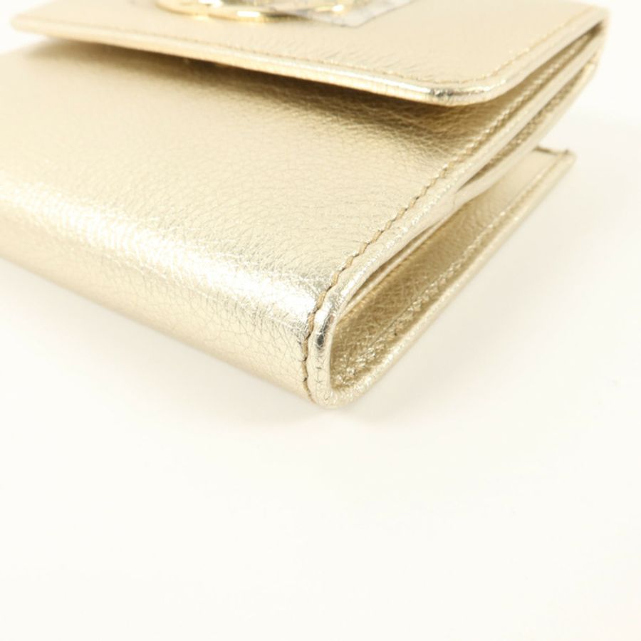 GUCCI 牛皮皮革Interlocking G W Hook Wallet錢包-12