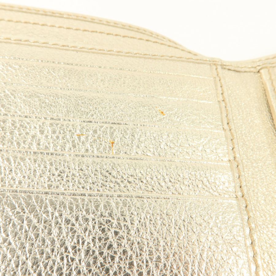 GUCCI 牛皮皮革Interlocking G W Hook Wallet錢包-16