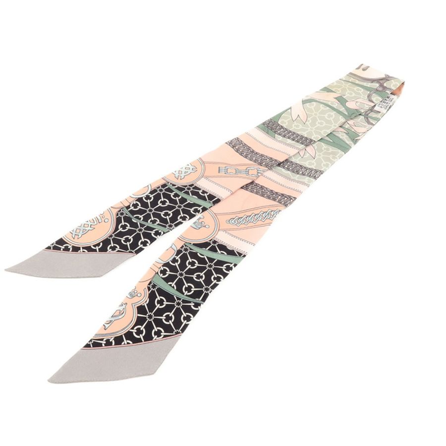 HERMES 絲質Twilly絲巾-1