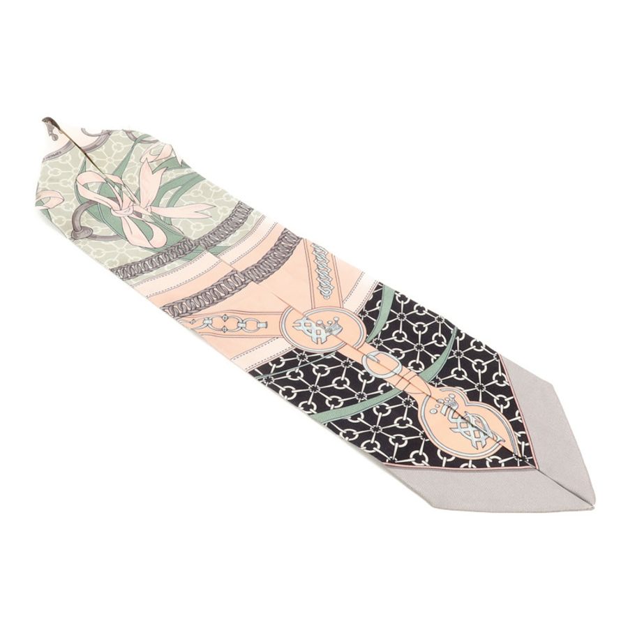 HERMES 絲質Twilly絲巾-3