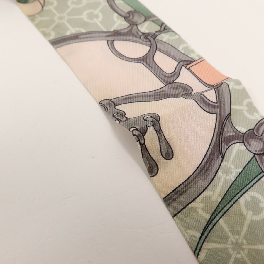 HERMES 絲質Twilly絲巾-7